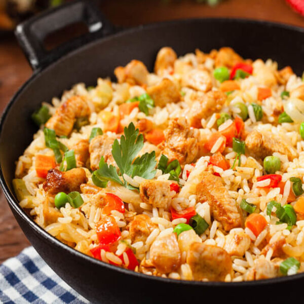 Chicken Singapore Fried Rice