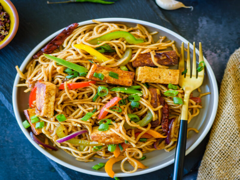 Chilli Garlic Paneer Noodle