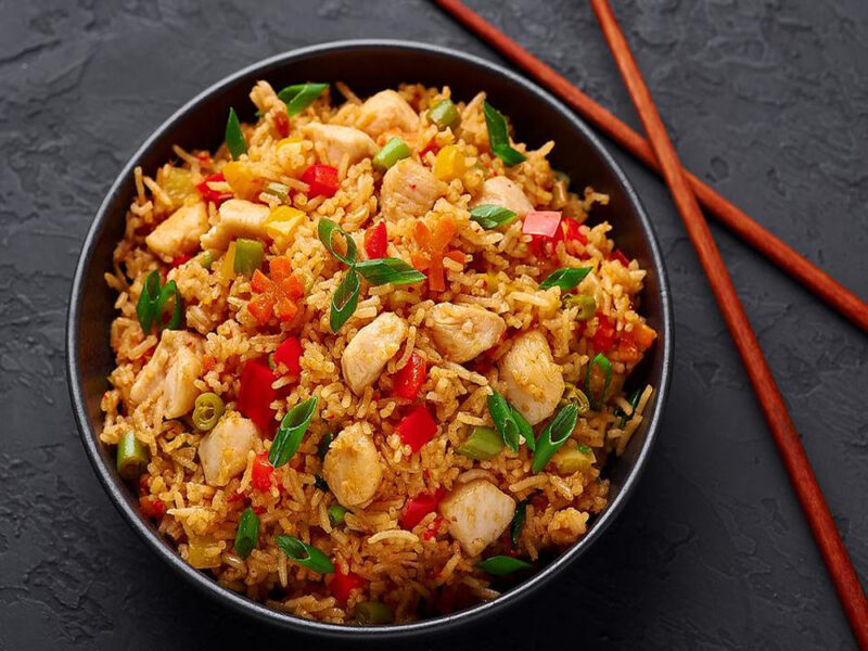 chilli garlic paneer fried rice